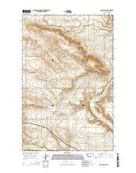 Belgian Hill Montana Current topographic map, 1:24000 scale, 7.5 X 7.5 Minute, Year 2014