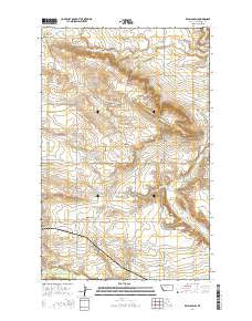 Belgian Hill Montana Current topographic map, 1:24000 scale, 7.5 X 7.5 Minute, Year 2014