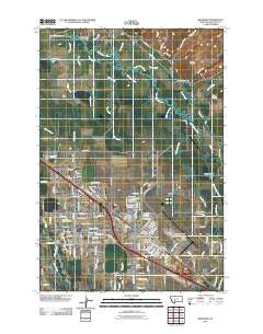 Belgrade Montana Historical topographic map, 1:24000 scale, 7.5 X 7.5 Minute, Year 2011