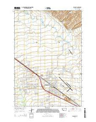 Belgrade Montana Current topographic map, 1:24000 scale, 7.5 X 7.5 Minute, Year 2014