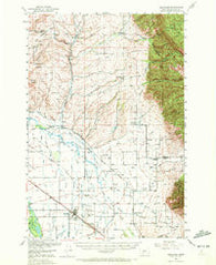 Belgrade Montana Historical topographic map, 1:62500 scale, 15 X 15 Minute, Year 1950