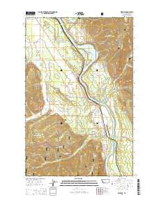 Belknap Montana Current topographic map, 1:24000 scale, 7.5 X 7.5 Minute, Year 2014