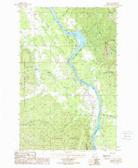 Belknap Montana Historical topographic map, 1:24000 scale, 7.5 X 7.5 Minute, Year 1988