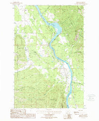 Belknap Montana Historical topographic map, 1:24000 scale, 7.5 X 7.5 Minute, Year 1988