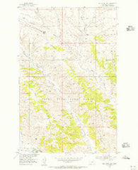 Bell Ridge East Montana Historical topographic map, 1:24000 scale, 7.5 X 7.5 Minute, Year 1954