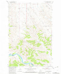 Bell Ridge West Montana Historical topographic map, 1:24000 scale, 7.5 X 7.5 Minute, Year 1954