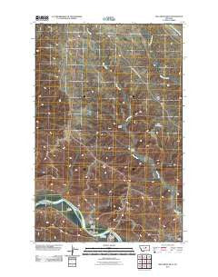 Bell Ridge West Montana Historical topographic map, 1:24000 scale, 7.5 X 7.5 Minute, Year 2011