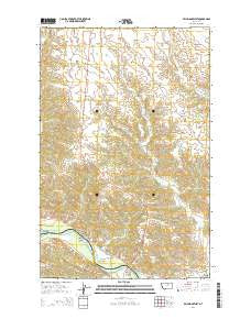 Bell Ridge West Montana Current topographic map, 1:24000 scale, 7.5 X 7.5 Minute, Year 2014