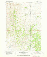 Belle Creek North Montana Historical topographic map, 1:24000 scale, 7.5 X 7.5 Minute, Year 1970