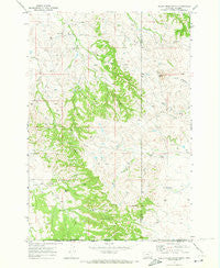 Belle Creek South Montana Historical topographic map, 1:24000 scale, 7.5 X 7.5 Minute, Year 1970