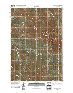 Belle Creek SW Montana Historical topographic map, 1:24000 scale, 7.5 X 7.5 Minute, Year 2011