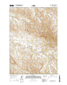 Belle Creek SW Montana Current topographic map, 1:24000 scale, 7.5 X 7.5 Minute, Year 2014