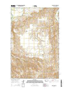 Belle Prairie Montana Current topographic map, 1:24000 scale, 7.5 X 7.5 Minute, Year 2014