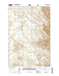 Belltower Montana Current topographic map, 1:24000 scale, 7.5 X 7.5 Minute, Year 2014