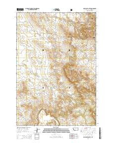 Belltower Butte Montana Current topographic map, 1:24000 scale, 7.5 X 7.5 Minute, Year 2014