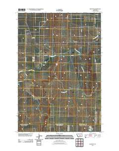 Belmont Montana Historical topographic map, 1:24000 scale, 7.5 X 7.5 Minute, Year 2011