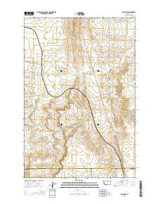 Belmont Montana Current topographic map, 1:24000 scale, 7.5 X 7.5 Minute, Year 2014