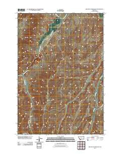 Belmont Park Ranch Montana Historical topographic map, 1:24000 scale, 7.5 X 7.5 Minute, Year 2011