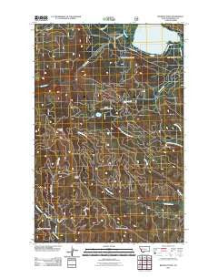 Belmont Point Montana Historical topographic map, 1:24000 scale, 7.5 X 7.5 Minute, Year 2011