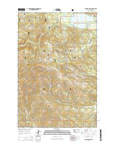 Belmont Point Montana Current topographic map, 1:24000 scale, 7.5 X 7.5 Minute, Year 2014