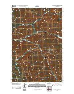 Belmore Sloughs Montana Historical topographic map, 1:24000 scale, 7.5 X 7.5 Minute, Year 2011