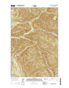 Belmore Sloughs Montana Current topographic map, 1:24000 scale, 7.5 X 7.5 Minute, Year 2014