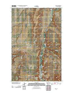 Belt Montana Historical topographic map, 1:24000 scale, 7.5 X 7.5 Minute, Year 2011