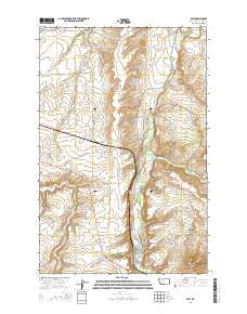 Belt Montana Current topographic map, 1:24000 scale, 7.5 X 7.5 Minute, Year 2014