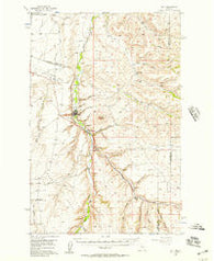 Belt Montana Historical topographic map, 1:62500 scale, 15 X 15 Minute, Year 1956