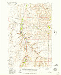 Belt Montana Historical topographic map, 1:62500 scale, 15 X 15 Minute, Year 1956