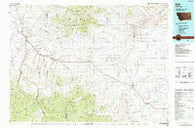 Belt Montana Historical topographic map, 1:100000 scale, 30 X 60 Minute, Year 1984