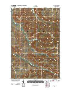 Belt NE Montana Historical topographic map, 1:24000 scale, 7.5 X 7.5 Minute, Year 2011