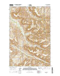 Belt NE Montana Current topographic map, 1:24000 scale, 7.5 X 7.5 Minute, Year 2014