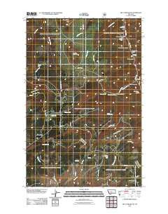 Belt Park Butte Montana Historical topographic map, 1:24000 scale, 7.5 X 7.5 Minute, Year 2011