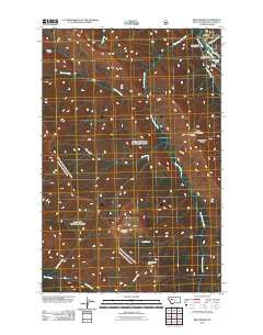 Benchmark Montana Historical topographic map, 1:24000 scale, 7.5 X 7.5 Minute, Year 2011