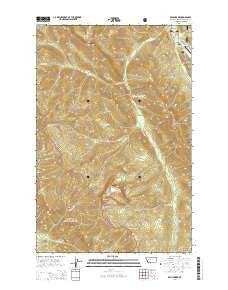 Benchmark Montana Current topographic map, 1:24000 scale, 7.5 X 7.5 Minute, Year 2014
