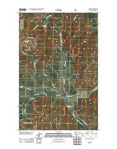 Bend Montana Historical topographic map, 1:24000 scale, 7.5 X 7.5 Minute, Year 2011