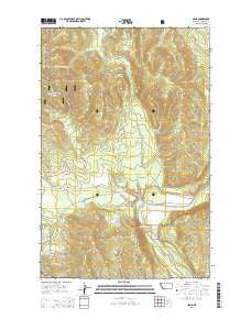 Bend Montana Current topographic map, 1:24000 scale, 7.5 X 7.5 Minute, Year 2014
