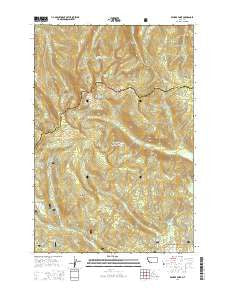 Bender Point Montana Current topographic map, 1:24000 scale, 7.5 X 7.5 Minute, Year 2014