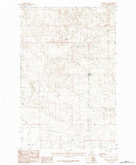 Bennett Lake Montana Historical topographic map, 1:24000 scale, 7.5 X 7.5 Minute, Year 1984