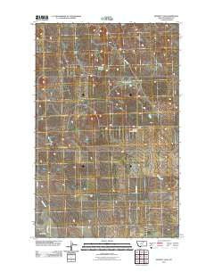 Bennett Lake Montana Historical topographic map, 1:24000 scale, 7.5 X 7.5 Minute, Year 2011