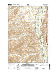 Benteen Montana Current topographic map, 1:24000 scale, 7.5 X 7.5 Minute, Year 2014