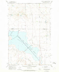 Benton Lake East Montana Historical topographic map, 1:24000 scale, 7.5 X 7.5 Minute, Year 1965