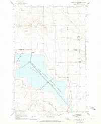 Benton Lake East Montana Historical topographic map, 1:24000 scale, 7.5 X 7.5 Minute, Year 1965