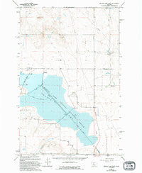 Benton Lake East Montana Historical topographic map, 1:24000 scale, 7.5 X 7.5 Minute, Year 1965
