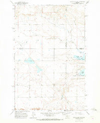 Benton Lake West Montana Historical topographic map, 1:24000 scale, 7.5 X 7.5 Minute, Year 1965