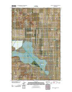 Benton Lake East Montana Historical topographic map, 1:24000 scale, 7.5 X 7.5 Minute, Year 2011
