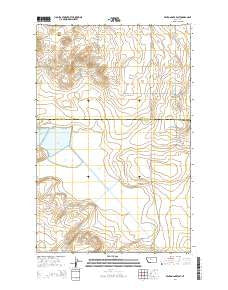 Benton Lake East Montana Current topographic map, 1:24000 scale, 7.5 X 7.5 Minute, Year 2014