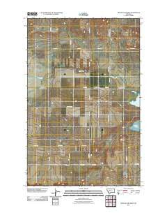 Benton Lake West Montana Historical topographic map, 1:24000 scale, 7.5 X 7.5 Minute, Year 2011