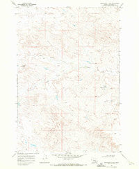 Bentonite Flats Montana Historical topographic map, 1:24000 scale, 7.5 X 7.5 Minute, Year 1969